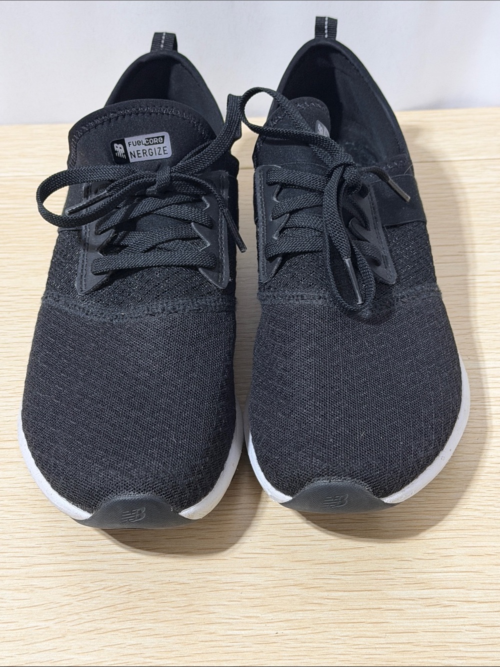 New Balance Women’s FuelCore Nergize Knit Sneaker - Black with White Sole